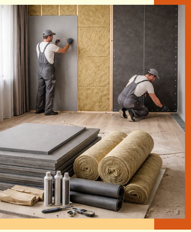 Шумоизоляция дома в Кузнецке от 4691 руб/м2 — комплексная звукоизоляция под ключ | ТепломастерКнц