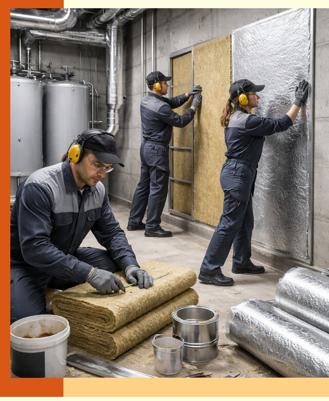 Шумоизоляция котельной в Кузнецке: профессиональный монтаж и материалы