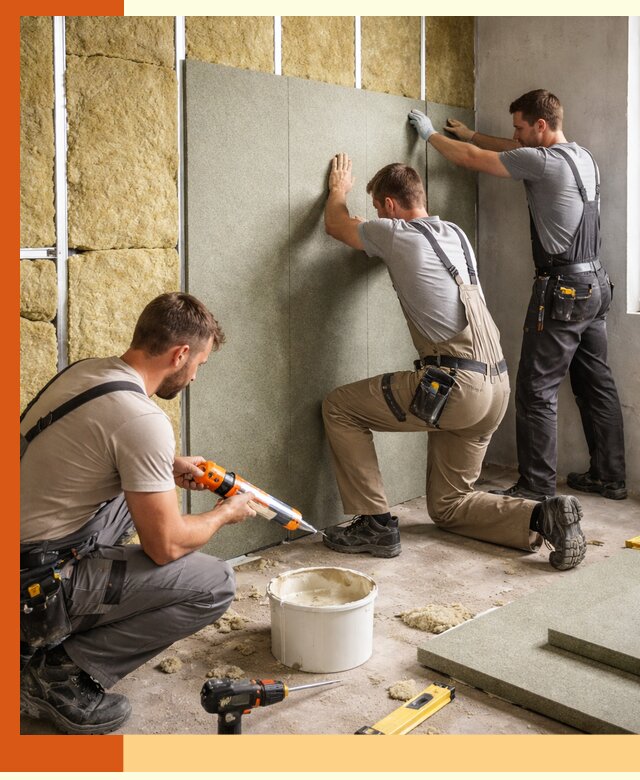 Профессиональная шумоизоляция стен в Кузнецке для квартир и домов