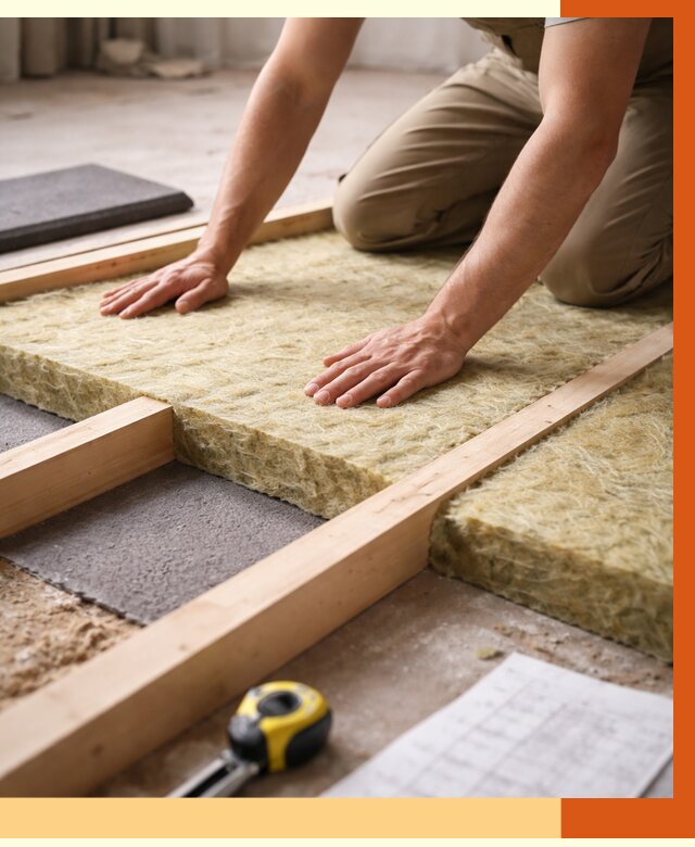 Шумоизоляция пола в Кузнецке от 1303 руб./м² — профессиональная звукоизоляция | ТепломастерКнц