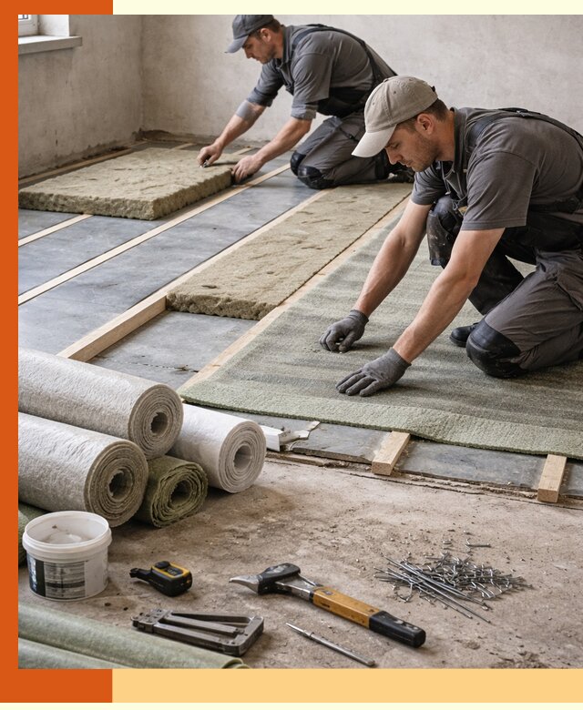 Шумоизоляция пола в Кузнецке — профессиональная звукоизоляция помещений