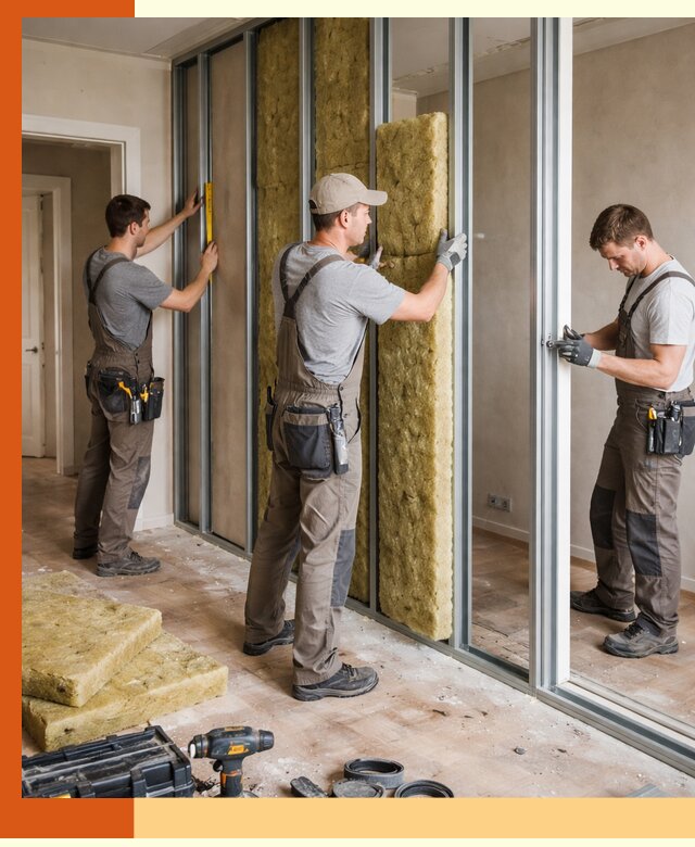 Шумоизоляция межкомнатных перегородок в Кузнецке эффективно и надёжно