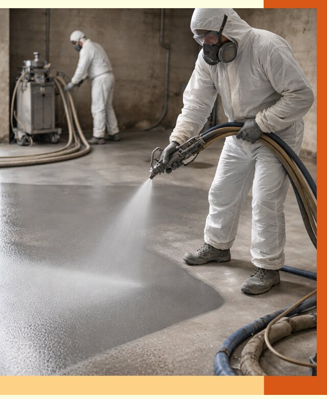Гидроизоляция полимочевиной в Кузнецке от 8860 руб/м² — напыление полимерной гидроизоляции | ТепломастерКнц