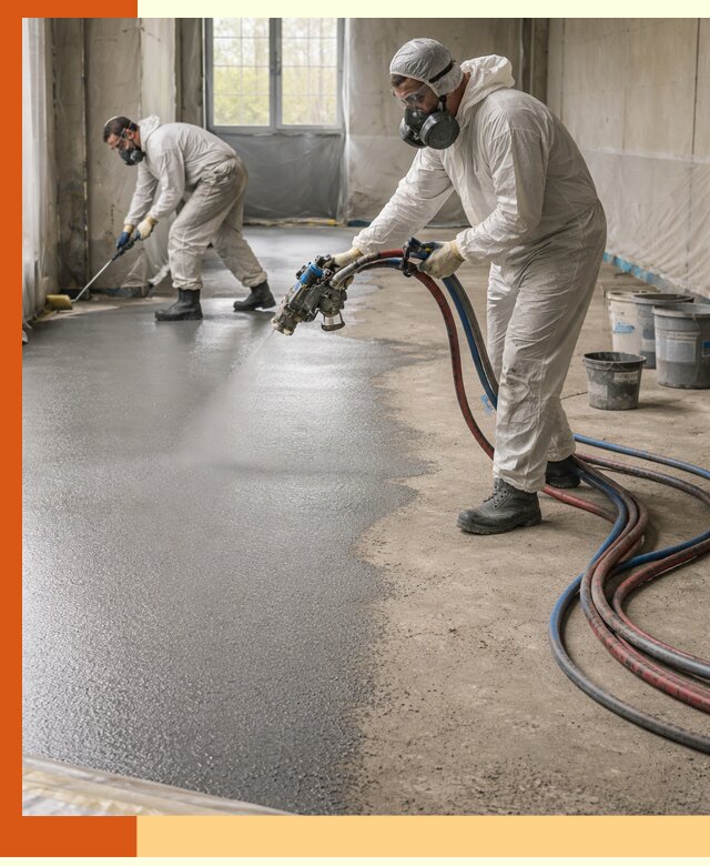 Гидроизоляция полимочевиной полов и конструкций в Кузнецке