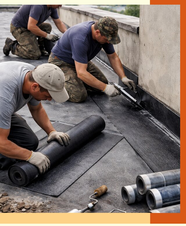 Гидроизоляция кровли в Кузнецке от 4691 руб. — профессиональная гидроизоляция крыши | ТепломастерКнц