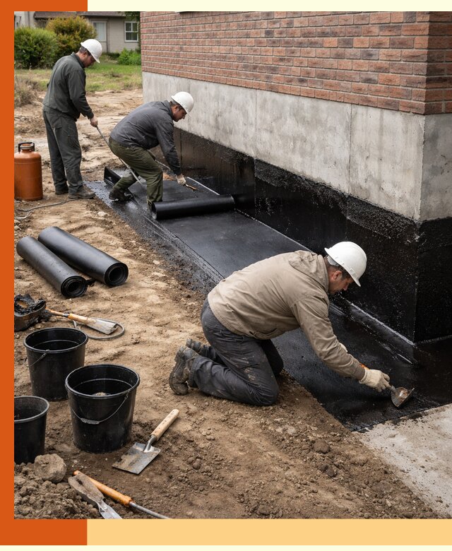 Гидроизоляция фундамента в Кузнецке: надежная защита строений