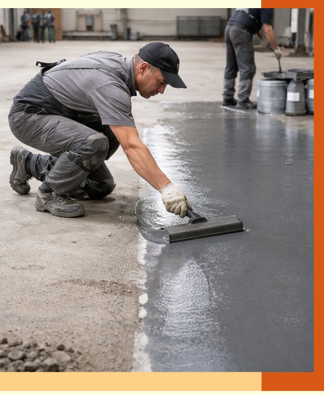 Гидроизоляция промышленного пола в Кузнецке от 1251 руб./м2 — ТепломастерКнц специалисты под ключ