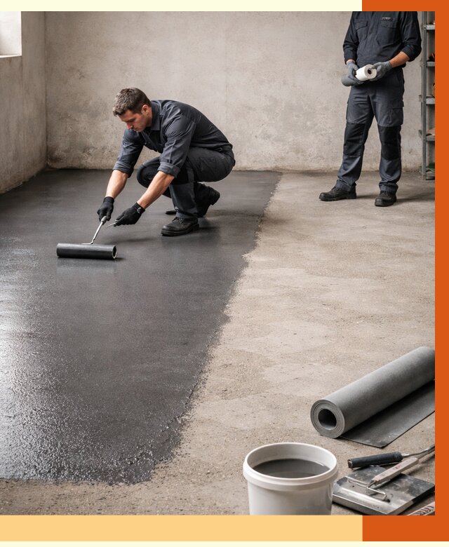 Гидроизоляция гаражного пола в Кузнецке от 3648 руб./м² — ТепломастерКнц профессионально