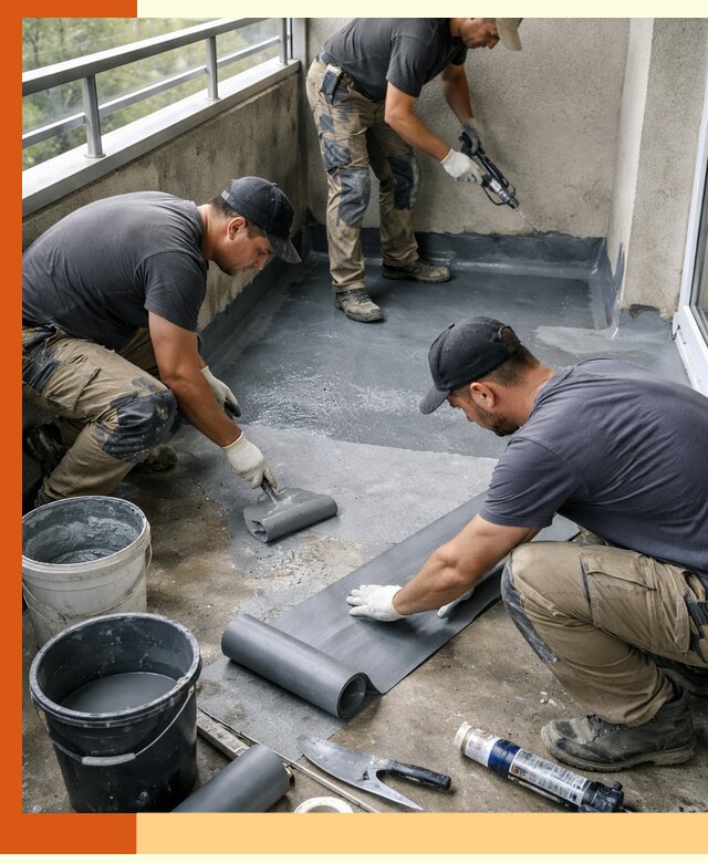 Гидроизоляция балкона в Кузнецке: надежная защита от протечек