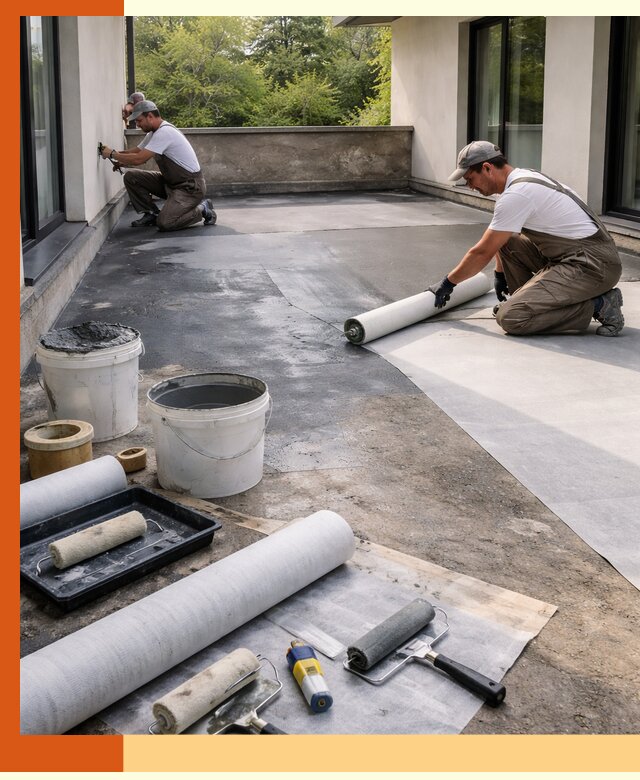 Гидроизоляция террасы в Кузнецке — надежная защита от влаги и протечек