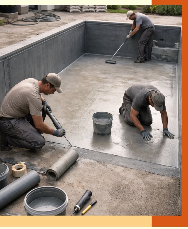 Профессиональная гидроизоляция бассейна в Кузнецке от 6776 руб. за м2 | ТепломастерКнц