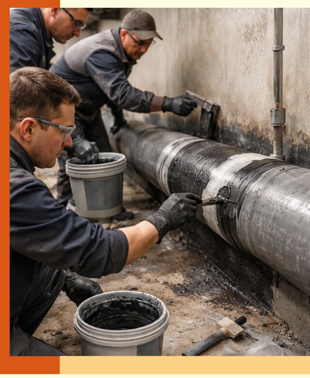 Гидроизоляция труб в Кузнецке — защита и герметизация коммуникаций