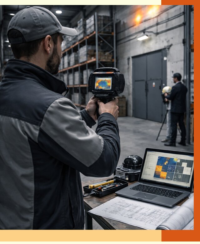 Тепловизионное обследование склада в Кузнецке от 6776 руб. | ТепломастерКнц