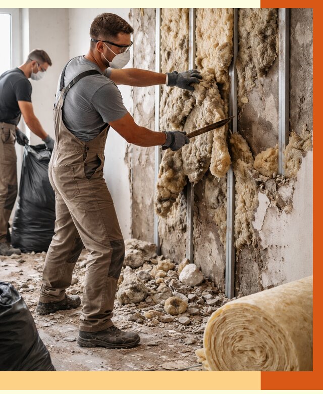 Демонтаж старого утеплителя в Кузнецке от 3648 руб. — работы под ключ | ТепломастерКнц