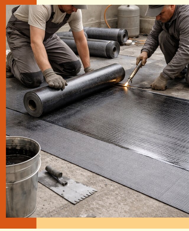 Монтаж гидроизоляционной мембраны в Кузнецке для зданий и конструкций
