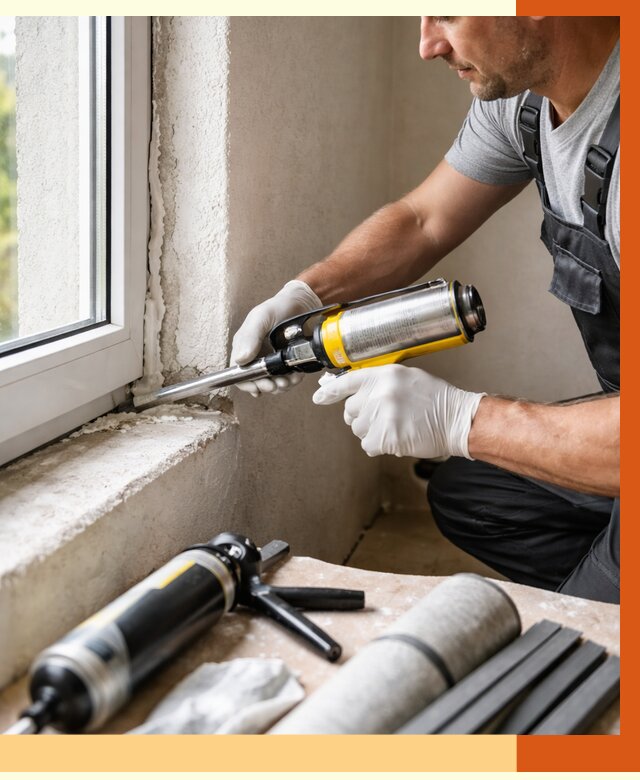 Герметизация стыков и примыканий в Кузнецке от 1251 руб. под ключ | ТепломастерКнц